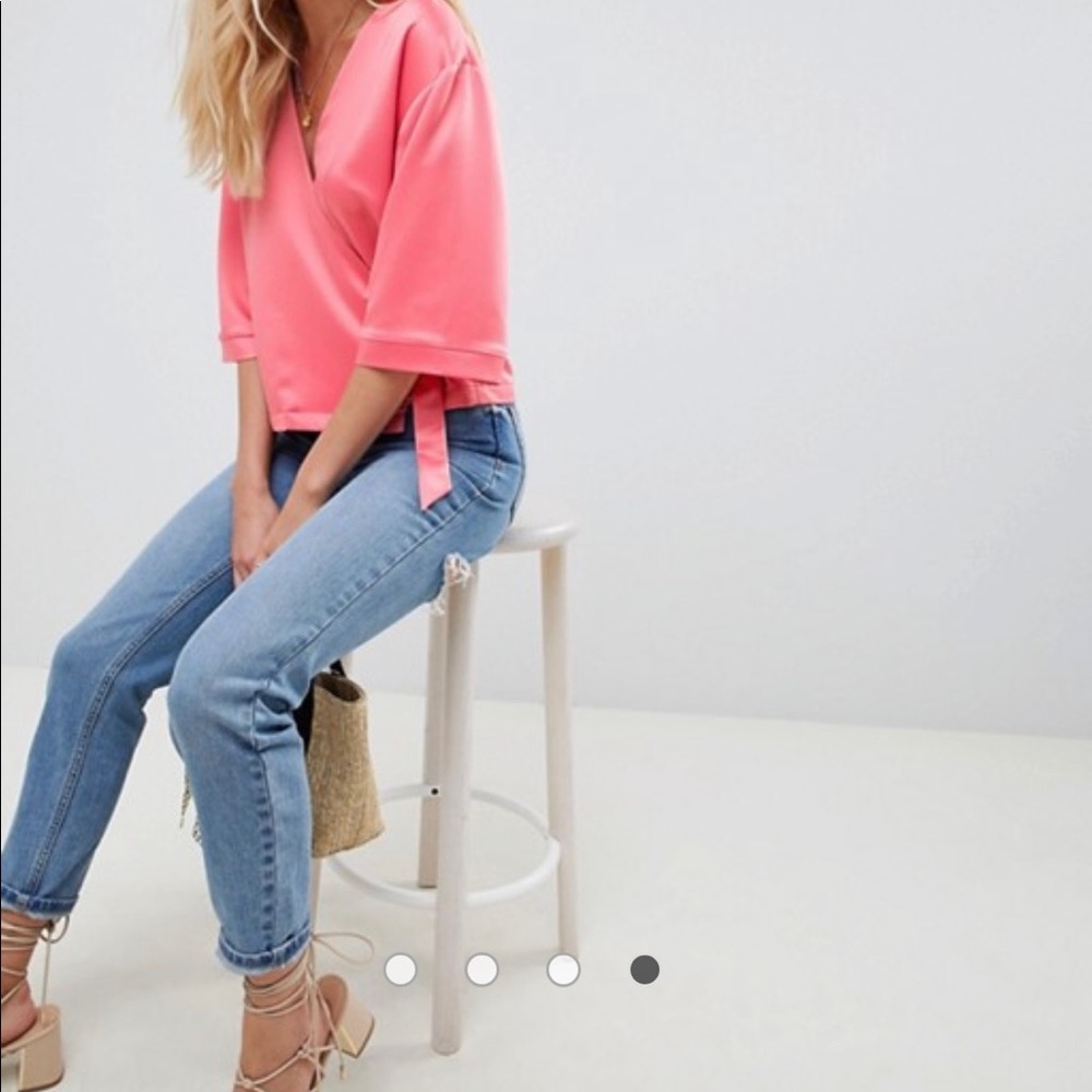 Satin Wrap  top size 2